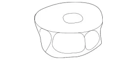 001-990-20-50 Mercedes-benz Genuine Bumper Cover Nut