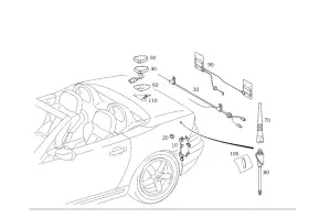 170-820-06-75-64 Mercedes-benz Genuine Antenna