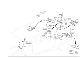 Mercedes-benz 203-820-05-75 Genuine Mercedes-benz Antenna
