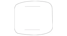 205-827-02-28-9040 Mercedes-benz Genuine Antenna Cover