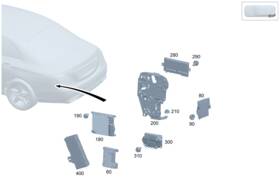 Mercedes-benz 206-545-10-00 Genuine Mercedes-benz Holder