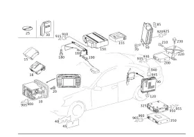209-870-20-89-80 Mercedes-benz Genuine Remanufactured Control Panel
