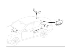 Mercedes-benz 212-905-50-03 Genuine Mercedes-benz Antenna Amplifier