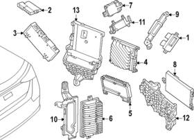 Mercedes-benz 214-540-84-23 Genuine Mercedes-benz Control Module Bracket