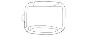 Mercedes-benz 238-827-01-00-5890 Genuine Mercedes-benz Antenna Cover