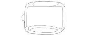 238-827-01-00-5890 Mercedes-benz Genuine Antenna Cover