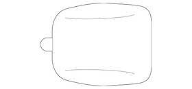 Mercedes-benz 238-827-01-00-9040 Genuine Mercedes-benz Antenna Assembly Cover