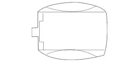 238-827-01-00-9149 Mercedes-benz Genuine Antenna Cover