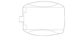 238-827-01-00-9197 Mercedes-benz Genuine Antenna Cover