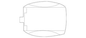 Mercedes-benz 238-827-01-00-9999 Genuine Mercedes-benz Antenna Cover