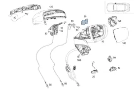238-905-25-00 Mercedes-benz Genuine Antenna