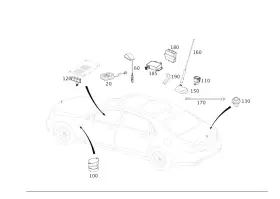 238-905-50-00 Mercedes-benz Genuine Antenna Splitter
