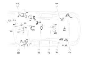 246-905-44-03 Mercedes-benz Genuine Antenna