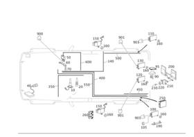Mercedes-benz 463-885-17-14-64 Genuine Mercedes-benz Holder
