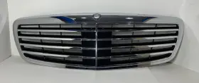 Mercedesw221 Mercedes-benz A2218800283 2007-2009 S-class Front Radiator Grille Trim Chrome Oem