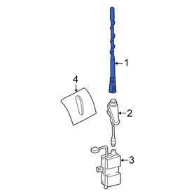 Mercedes-benz Oe 170820047564 For Mercedes-benz Slk320 2001-2004 Radio Antenna Mast