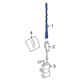 Mercedes-benz Oe 170820047564 For Slk320 2001-2004 Radio Antenna Mast