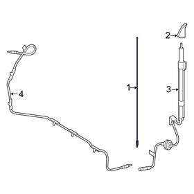 Mercury Oe Mcpz18813d For Mountaineer 2002-2010 Radio Antenna Mast