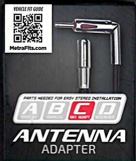 Metra Wmgm10 Electronics Wm-gm10 Aftermarket Radio Antenna Adapter For Select Gm Models