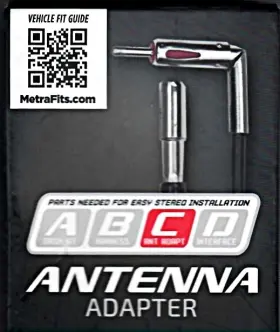 Wm-gm10 Metra Wmgm10 Electronics Aftermarket Radio Antenna Adapter For Select Gm Models