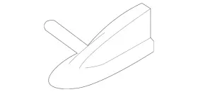 28208w040p Mitsubishi Genuine Radio Antenna Assembly