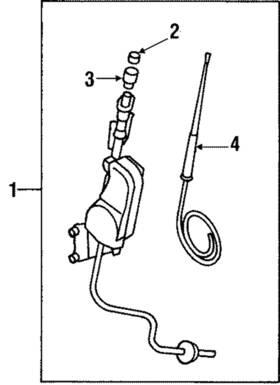 Mitsubishi Mb953709 Genuine Antenna Mast