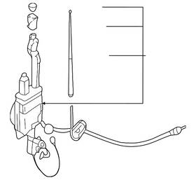 Mitsubishi Mr538122 Genuine Antenna Assembly