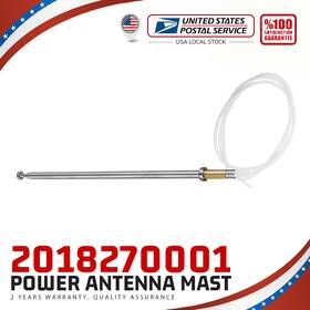 Modigt 66828037 For Mercedes R107 W123 W124 R129 W211 Mgt Silver Antenna Mast # 201 827 00 01
