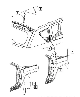 04672302ad Mopar Genuine Antenna Extension Cable 4672302ad