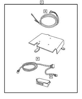 05066207ab Mopar Genuine Antenna Cable 5066207ab
