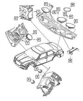05081027ac Mopar Genuine Amplifier Bracket 5081027ac