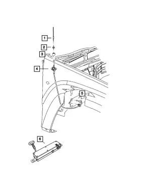 56038699ab Mopar Genuine Module Antenna Export