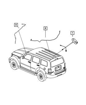 Mopar 56040838ac Genuine Antenna Cable