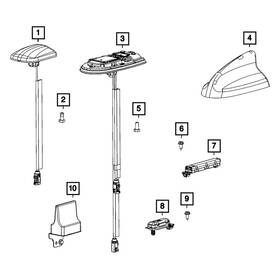 Mopar 5zw42vcaaa For Dodge Charger 2020-2023 Antenna Base Cover