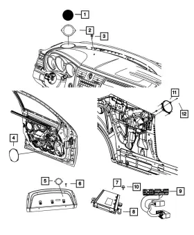 68053498aa Mopar Genuine Amplifier Bracket