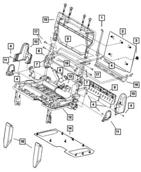 Mopar 68232359aa Genuine Tube Bracket