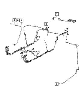 Mopar 68363254ac Genuine Antenna Wiring