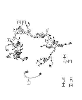 Mopar 68404384ab Genuine Antenna Cable