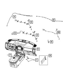 Mopar 68405263ab Genuine Antenna Cable