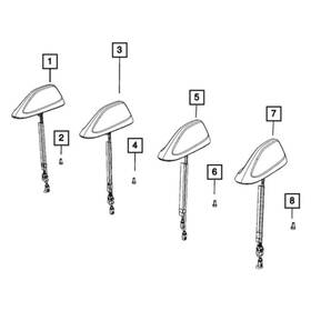 Mopar 7ec80sseaa For Jeep Grand Cherokee 2022-2023 Digital Radio Antenna Base