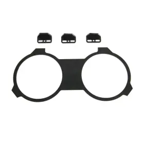88001-09 New Vintage Usa Gauge Mountain Bracket In-dash Aluminum Black Chevy Pontiac Each