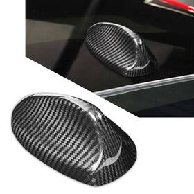Newyoutube 550725398970 Black Carbon Fiber Shark Fin Antenna Cover Sticker For Alfa Romeo Giulia Stelvio