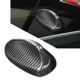 Newyoutube 550725398970 Black Carbon Fiber Shark Fin Antenna Cover Sticker For Alfa Romeo Giulia Stelvio