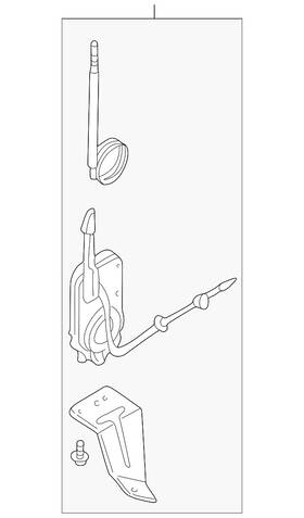 Nissan 28200-1w205 Genuine Antenna Assembly