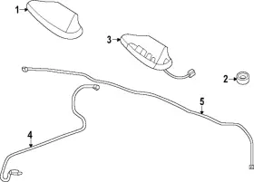28228-5r00a Nissan Genuine Antenna Assembly