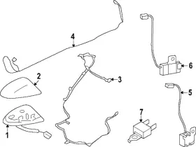 28242-6gp0c Nissan Genuine Antenna Cable