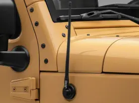 J166665 Officially Licensed Jeep 07-18 Wrangler Jk 13-inch Trail Antenna With Printed Logo