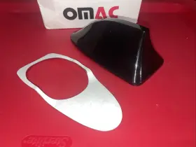 9600025 Omac Universal Car Shark Fin Antenna Roof Radio Am/fm Signal Aerial Accessories Black