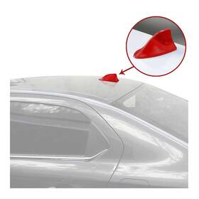 Omac U021321 Car Shark Fin Antenna Roof Radio Am/fm Signal For Ford Fusion Red