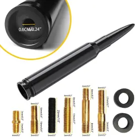 Eak-tx-zdt-14cm-jp2022 Oxilam For Jeep Wrangler Jk Jl Gladiator 2007-21 14cm Bullet Style Cal Antenna Mast Eor